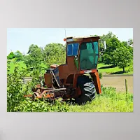 Digital Art Midwest Tractor Canvas Artwork Poster