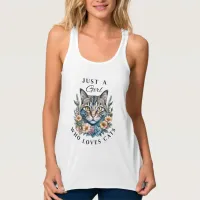 Just a Girl Who Loves Cats  Tank Top