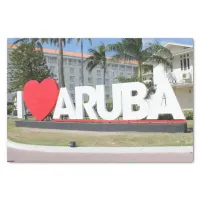 I love Aruba - One happy Island in the Caribbean Tissue Paper