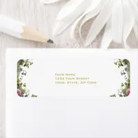 Enchanted Garden Countryside Wedding Label