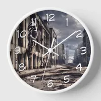 Abandoned City | Post Apocalypse Dystopian World  Clock