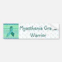 Teal Myasthenia Gravis Awareness Bumper Sticker