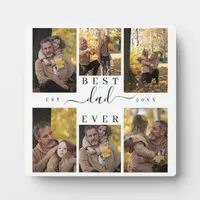 Best Dad Ever | Father's Day 6 Photo Collage Plaque