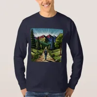 Man Hiking the Trails T-Shirt
