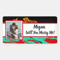 Will you Marry Me Custom Name Proposal  Banner