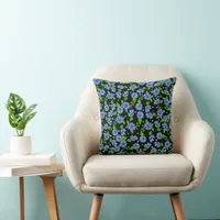 Modern chic elegant floral flower throw pillow