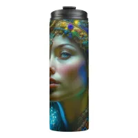 Ethereal Fantasy Art Princess Warrior Beautiful   Thermal Tumbler