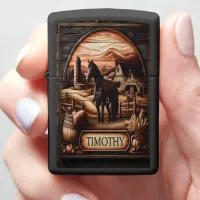 Timothy's Farm Horse Zippo Lighter