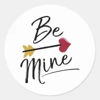 Be mine Cute Valentines Classic Round Sticker