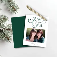 Budget Emerald Green Christmas Joyful Photo