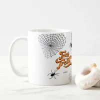 Trick or Treat Typography w/Spiders ID680 Coffee Mug