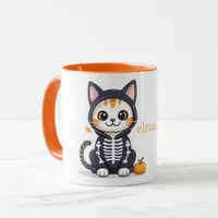 Cute Cat in Halloween Costume Mug