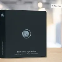 Modern Tech Company Binder with Customizable Logo