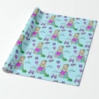 Mermaid and Sea Creatures Girl's Gift Wrap