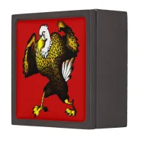 Cartoon Fighting Eagle Keepsake Box