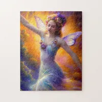 Pretty Fairy Dancing in the Wind  Jigsaw Puzzle