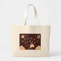 Spooky Gamer Fun Boardgame Slogan Large Tote Bag