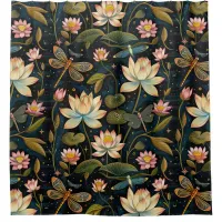 Dreamy Lotus Blossoms Shower Curtain