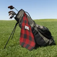 Rob Roy Tartan Red & Black Golf Towel