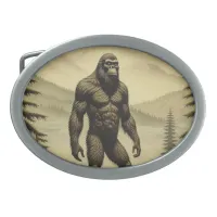 Vintage Bigfoot in the Mountains and Pines Belt Buckle