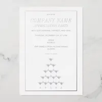 Company Appreciation Champagne Tower Business Foil Invitation