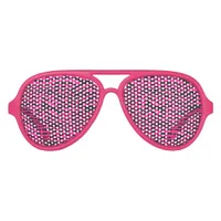 Pink Zebra Aviator Sunglasses