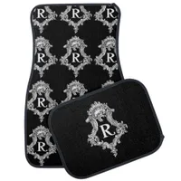 R Monogram Initial Set of Car Mats