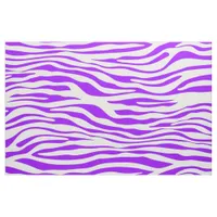 Purple Zebra Stripes Fabric