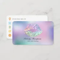 Beauty Salon QR Code Business Card