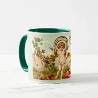 Cupid Forget Me Not Valentine's Mug