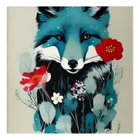 Blue Fox Acrylic Wall Art