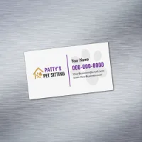 Pet Sitting Business Card Magnet