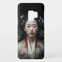 Chinese Lady In Water Lotus Flowers Oil Painting Case-Mate Samsung Galaxy Case