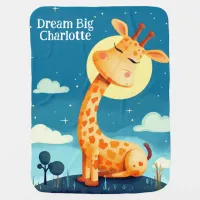 Giraffe Dreaming | Animal | Baby Blanket