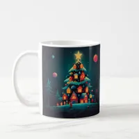 Whimsical Snowman Christmas Artwork Coffee Mug