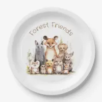 Forest Friends | Cute Animals | Nursery & Kids Paper Plates