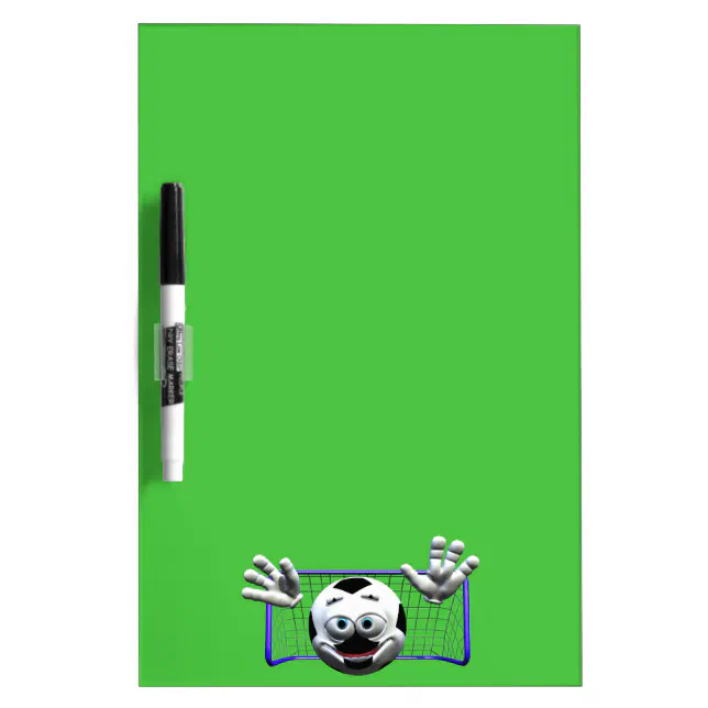 Funny Cartoon Soccer Ball Dry-Erase Board