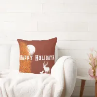 Happy Holidays - Throw Pillow