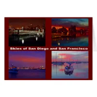 Skies of San Diego and San Francisco