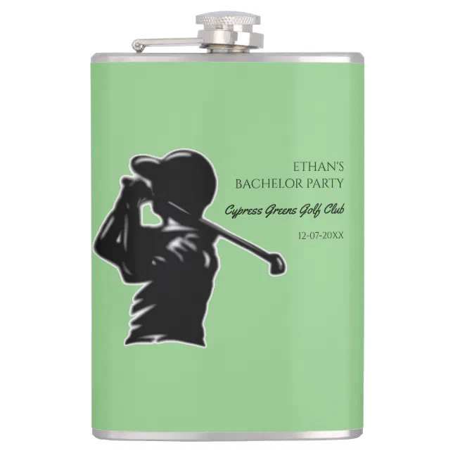 Golf Bachelor Party - golf outing Classic Stylish Flask