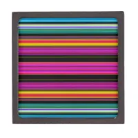 Thin Colorful Stripes - 2 Keepsake Box