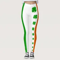 [Irish Pride] Shamrock Flag Leggings