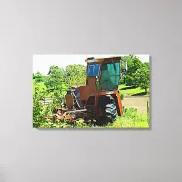 Digital Art Midwest Tractor Canvas Artwork