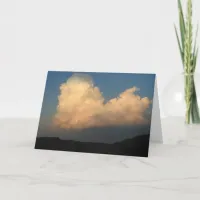 Under the Same Sky, Romantic Quote Clouds Photo Card