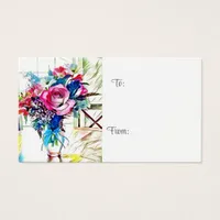 Floral Gift Enclosure Tag