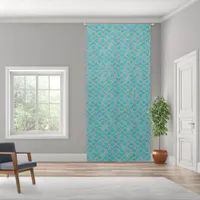 Southwest Turquoise Stone Geometric Print Curtains