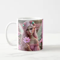 Beautiful October Fairy in Cosmos Coffee Mug