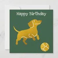 Sausage Dog Cute Fun Dachshund Birthday Card