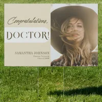 Congratulations Doctor Doctoral Graduation Photo Sign