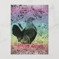 Bantam Hen Easter Holiday Postcard